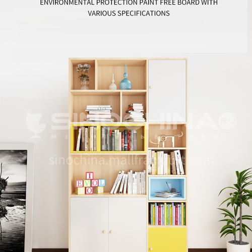 XDD-6609 Simple and modern combination of bedroom and living room, bedroom home bookcase, storage cabinet combination
